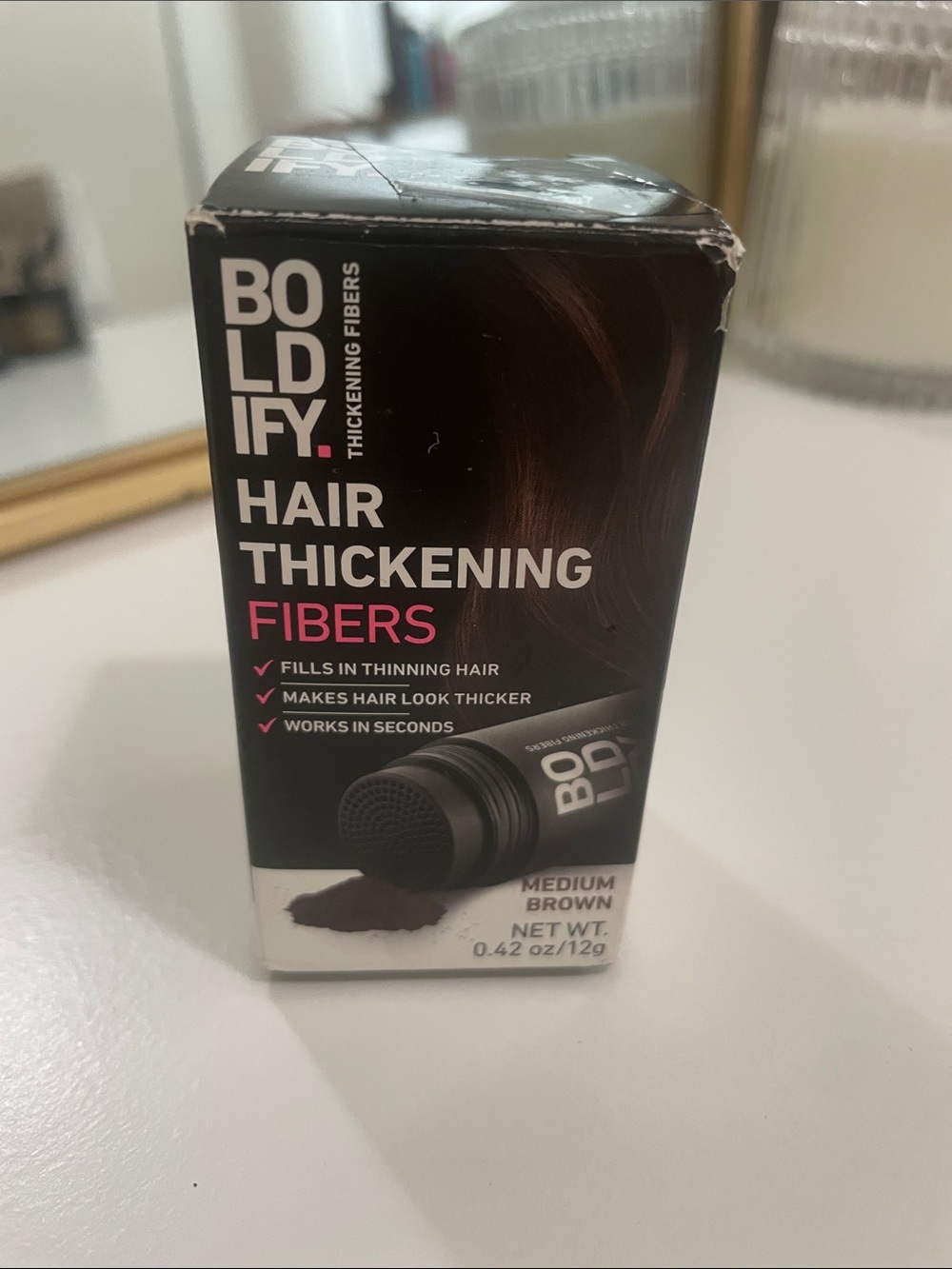 Boldify Hair Thickening Fibers - Medium Brown